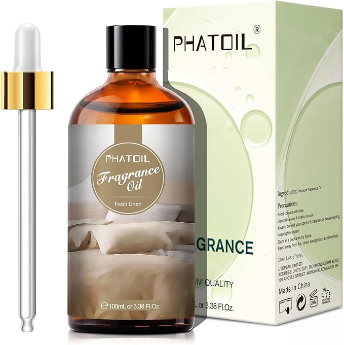 PHATOIL Fresh Linen Fragrance Oil for Diffuser Aromatherapy 3.38FL.OZ