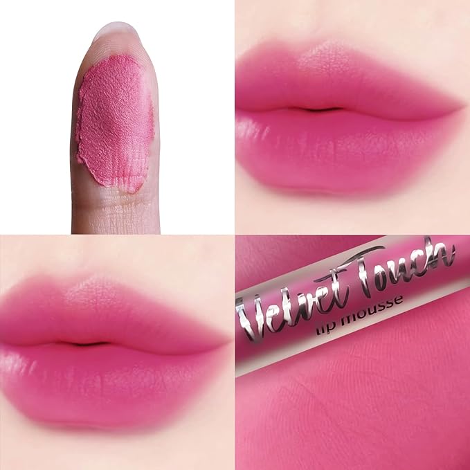 COOL STORY Mauve Purple Velvet Lip Mud Lip Mousse, Waterproof Transfer‑Proof Matte Lipstick, High Pigment Long‑Wearing Lip Color for Daily Makeup,Shade #07 Lavender Dream