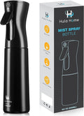 Hula Home Spray Bottle for Hair (10.1oz/300ml) - Continuous Ultra Fine Mist Sprayer – For Hairstyling, Cleaning, Salons, Plants, Essential Oil & More - Black