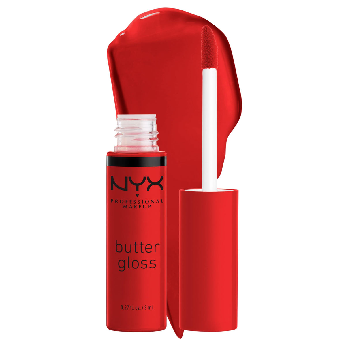 NYX PROFESSIONAL MAKEUP Butter Gloss, Non-Sticky Lip Gloss - Red Velvet (Deep Red)