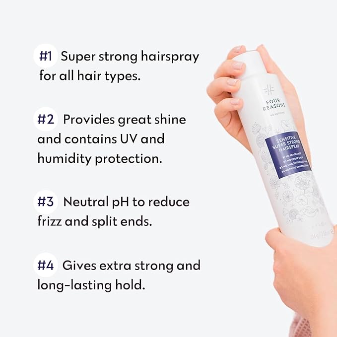 No nothing Super Strong Hairspray - Fragrance Free, Pack of 2-7.5 oz each