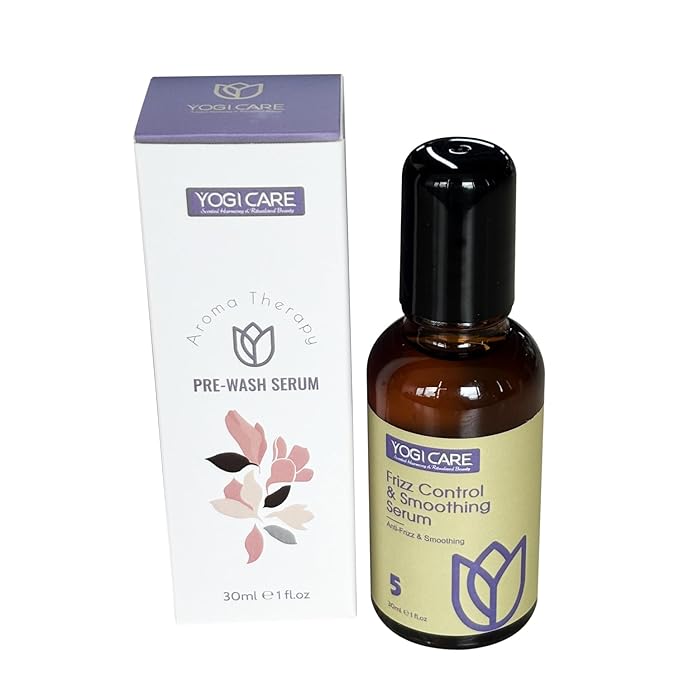 YOGI CARE Aroma Therapy Pre-Wash Hair Oil Serum 30ml / 1 Fl.oz (Anti-Frizz & Smoothing)