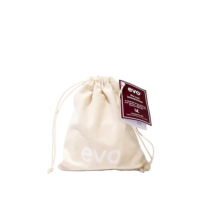 Evo Curly Hair Gift Set - Deep Clean Rinse, Curl Treatment, Curl Balm & Curl Defining Cream for Frizzy, Wavy & Coily Hair - Travel Size