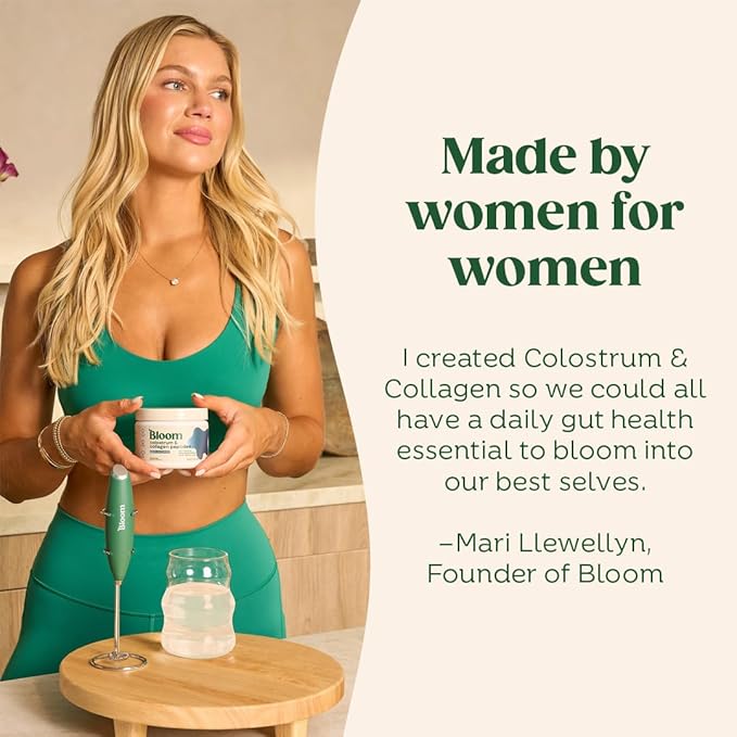 Bloom Nutrition Bovine Colostrum Powder, Orange Cream, 25 Servings