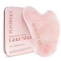 PLANTIFIQUE Rose Quartz Gua Sha Facial Tools - Anti-Aging Face Massager
