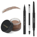 LAVONE Eyebrow Makeup Kit, Waterproof Brow Pencil,Pomade,Eyeliner-Ash Brown