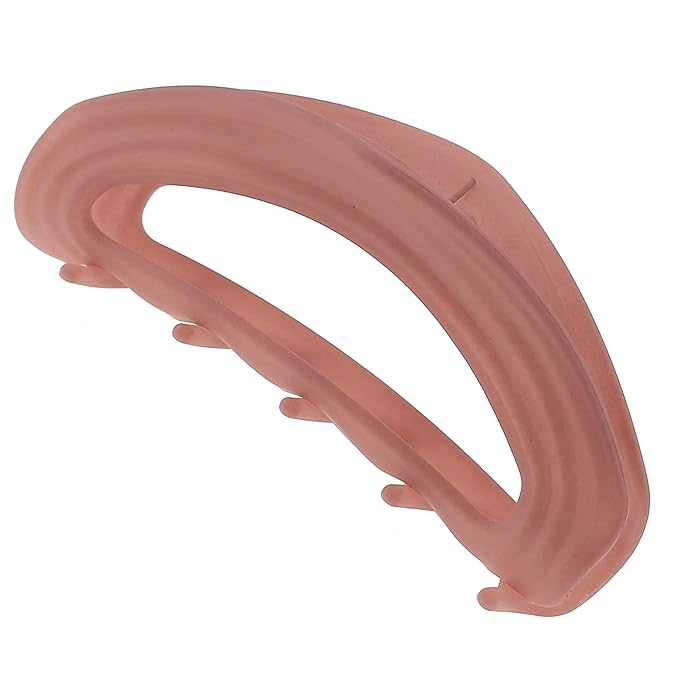 Camila Paris CP3530 French Hair Clips for Women, 3" Pink, Medium Claw Clip Strong Hold All Day, No Damage No Slip Claw Clips for Thick Curly Wavy Fine Straight Hair, Jaw Clip Made in France