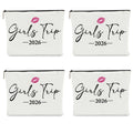 NBIAN 4 PCS Girls Trip Gifts Favors 2026 Girls Weekend Gifts for Women Bestie Gifts Friend Gifts Girls Trip Favors for Sister Females Friendship Holiday Vacation Makeup Bag Weekend Bags for Women