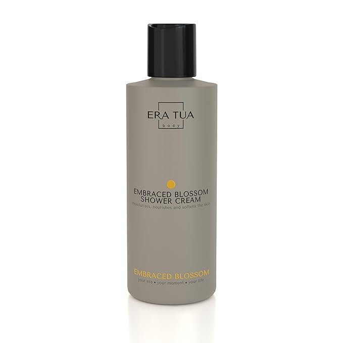 ERA TUA Embraced Blossom Shower Cream | Dutch Made & Formulated | Natural, Vegan, Paraben Free & Cruelty Free | Moisturizing Body Wash for All Skin Types | Orange Blossom & Jasmine Scent | 200 ml