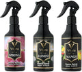 Vilara US Perfume Room Spray Freshener - Long-Lasting Luxury Scents - Room and Linen Spray for Bedding, Sheets, Fabric, Furniture for Aromatherapy - 10.14 fl oz (Multipack 3:Mango,Jasmine,Spring)