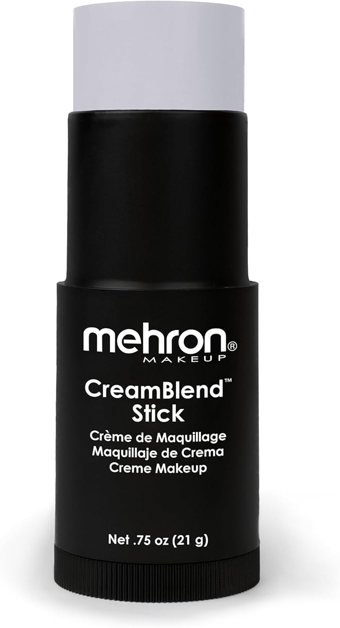Mehron Makeup CreamBlend Stick (0.75 Ounce) (LIGHT GREY) | Made in the USA
