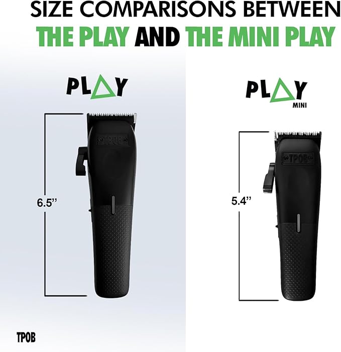 TPOB Mini Play Professional Hair Clippers Without Charge Stand (Black)