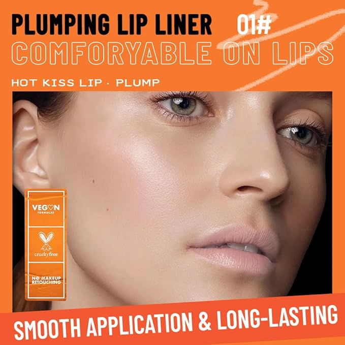 KXmzeG Matte Lip Liner Pencil for Shaping Lips, Retractable Creamy Brown Crayon LipLiner Pencil, Long Lasting Waterproof Lipstick Lip Liner Makeup, Vegan Beauty 01#