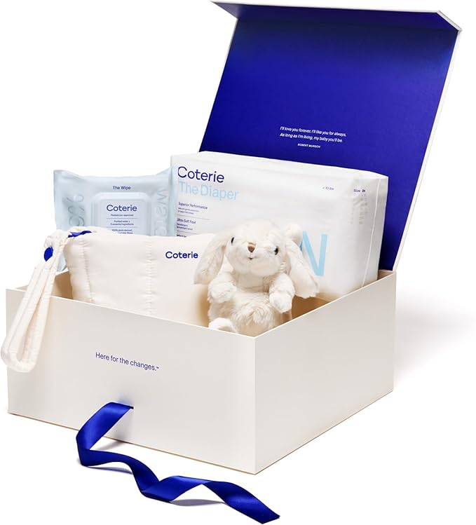 Coterie The Newborn Gift Set, Diapers & Wipes Baby Registry Kit