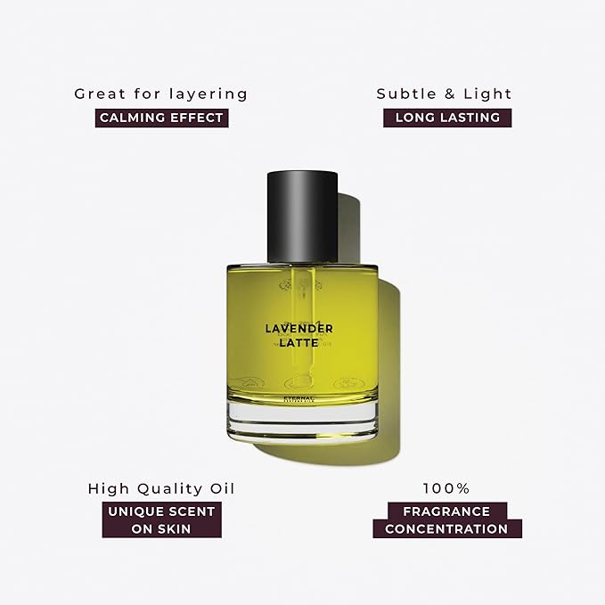 Eternal perfume oils Lavender Latte perfumes for women Alcohol Free perfume for men Long Lasting womens perfume Oil 1.69 FL Oz Unisex with 1 FL Oz (Pack of 2)