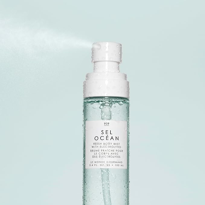 Le Monde Gourmand Sel Océan Fresh Mist for Women, Hydrating Body Spray with Electrolytes, Honeysuckle Muguet Sea Salt Scent, Vegan & Cruelty Free, 3.4 fl oz (100 ml)