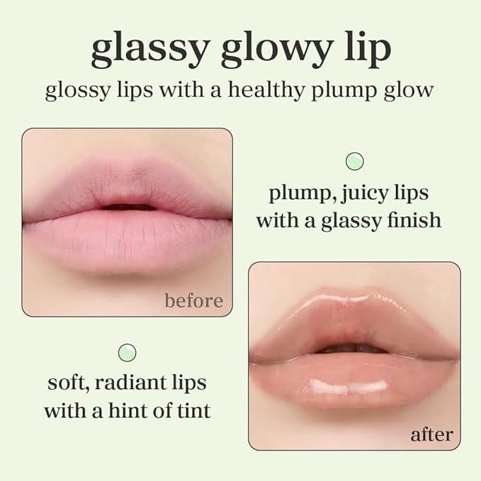 NOONI Korean Lip Oil - Appletea - Plumping & Hydrating Tinted Lip Gloss