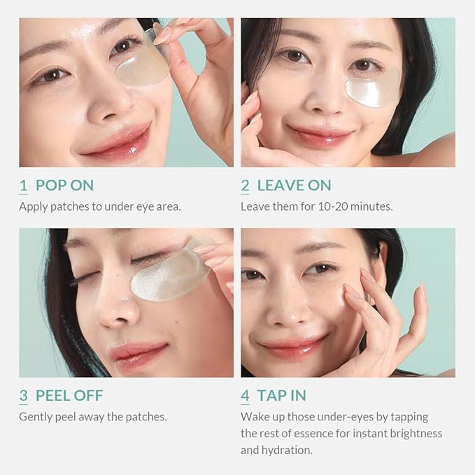 MIZON Cicaluronic Vegan De-puffing Eye Gel Patch, 21 pairs