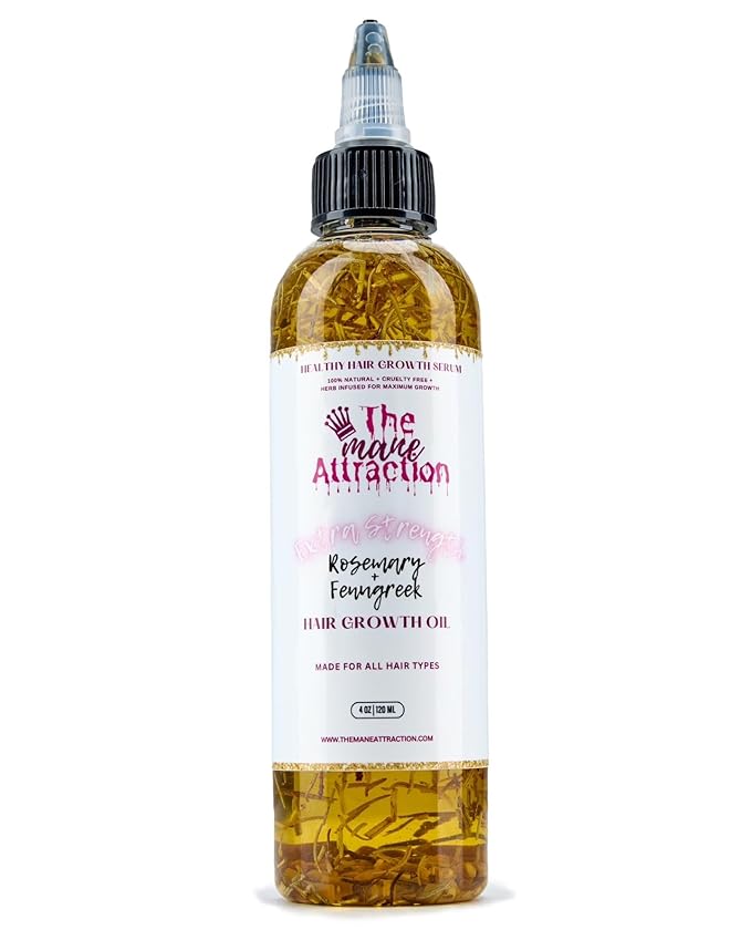 The Mane Attraction Extra-Strength Herbal Hair Growth Oil, 4 Fl Oz