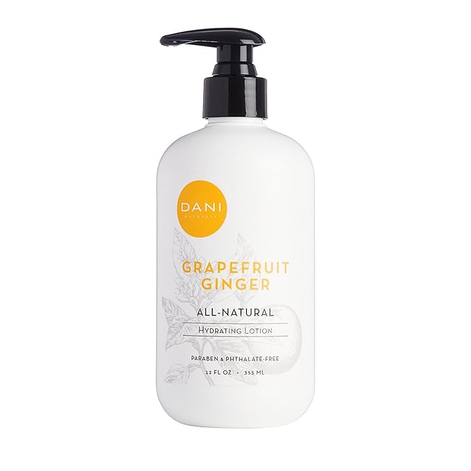 DANI Naturals Grapefruit Ginger Body Lotion, Paraben-Free, Vegan, 12 fl oz