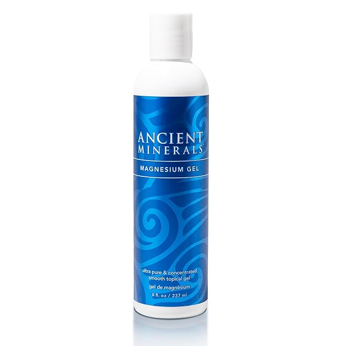 Ancient Minerals Magnesium Gel, Zechstein Chloride, for Massage, 8oz