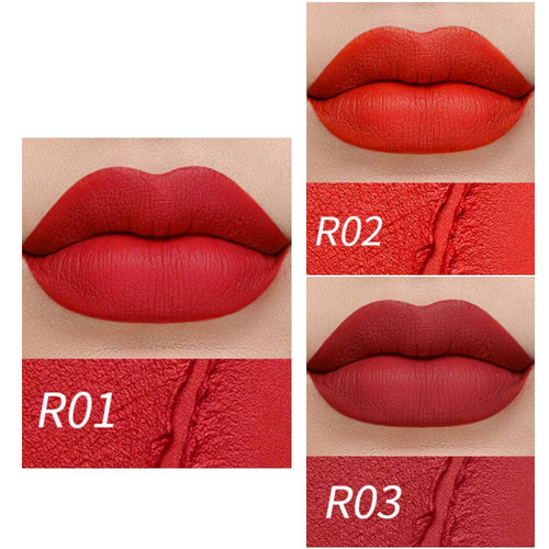 3 Pcs Matte Velvet Lipstick for Women Set,Nude Long Lasting Matte Lip Stick 24H Waterproof for Girls Natural Lip Makeup,Non-Stick Lipstick Makeup for Women,labiales magicos 24 horas originales