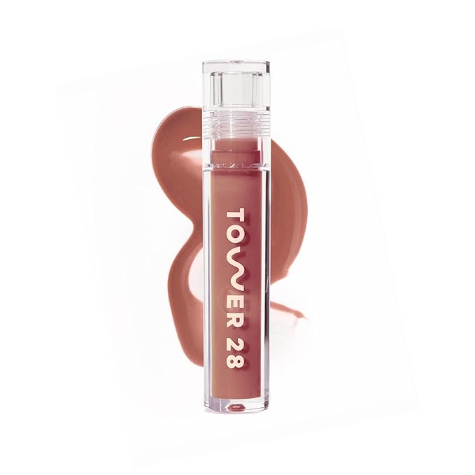 Tower 28 ShineOn Lip Gloss Jelly, Cashew (0.13 oz)