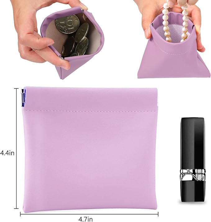 BUSOHA 8 PCS Small Makeup Bags for Purse - Coin Purse for Women