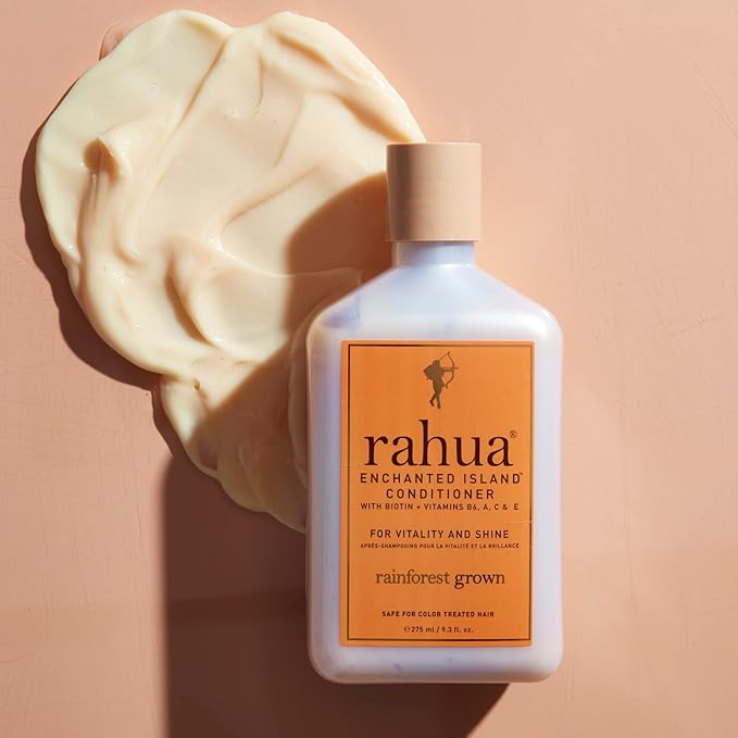 Rahua Enchanted Island Conditioner – Daily Strengthening Conditioner - Promotes Hair Growth - Biotin, Rahua Oil, Guava & Coconut – Shine & Vitality for Medium to Thick Hair - 9.3 fl oz