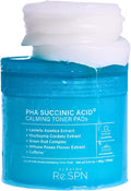 Re.SPN PHA Succinic Acid Calming Toner Pads – Daily Exfoliating Pads for Face, Hydrating and Soothing with Cica, Caffeine, Pore Minimizer, Non-comedogenic, Vegan, Glass Skin, K-Beauty (70 Count)