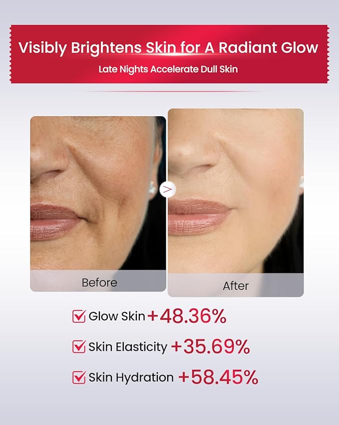 AMIRO Microcurrent Facial Device with Red Light & Infrared, At-Home LED Beauty Device Designed for Skincare Use, Works with PDRN Serum