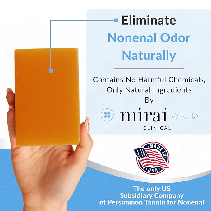Mirai Clinical Persimmon Soap for Old People Smell, Nonenal® Solution, 100g
