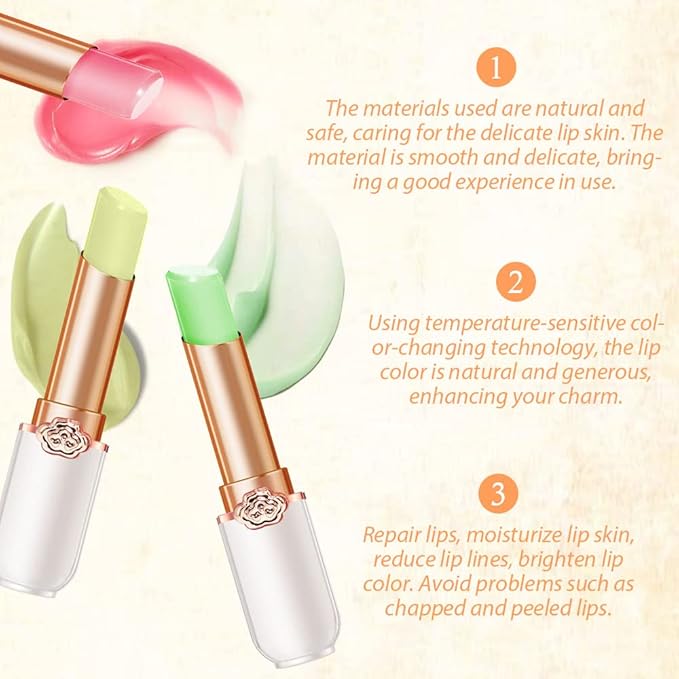 PH Color Changing Lipstick, Magic Lipstick, Moisturizing Pink Lip stick