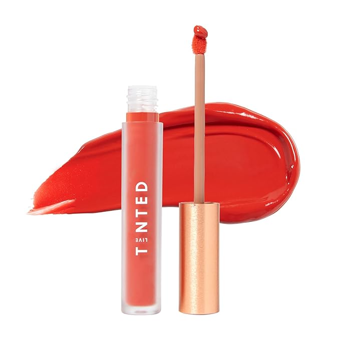 Live Tinted Huelip Liquid Lip Creme Lipstick - Orangey Red, 0.09 fl oz