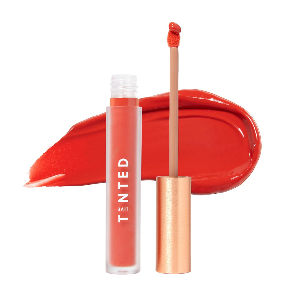 Live Tinted Huelip Liquid Lip Creme Lipstick - Orangey Red, 0.09 fl oz