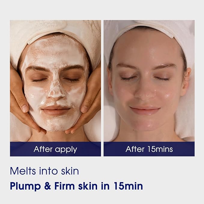 Pier Augé PDRN Face Mask, Overnight Mask with 99% Purity Salmon DNA PDRN, Glass Skin Glow, All Skin Types, No-Rinse Sleeping Mask for Hydration, Brightening, Firming & Anti-Wrinkle, 50ml/1.69 fl oz
