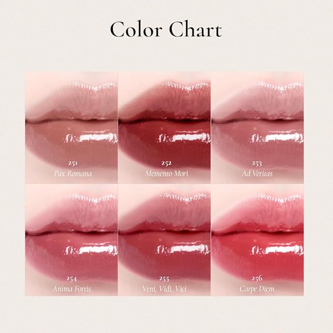 DINTO Blur-Glowy Mini Lip Tint (251 Pax Romana) – Dewy Finish Glowy Korean Lip Tint, Long Lasting All Day Stain, Warm Soft Nude, Vegan & Cruelty-Free, 0.04 fl oz