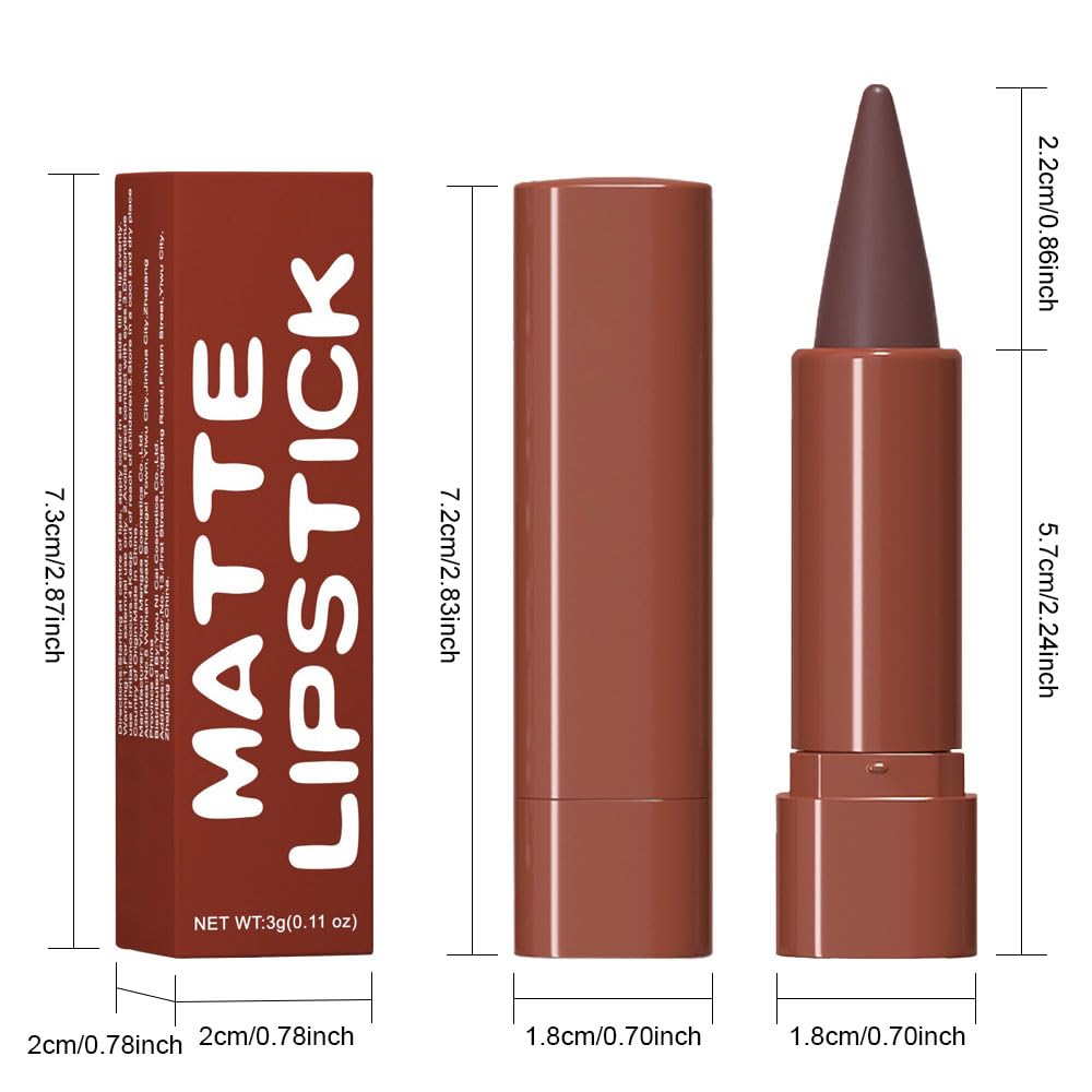 Matte Lip Crayon Lip Liner and Lipstick Combo Sets, Maroon Gradient Matte Lip Bar Lipstick And Lip Liner Set, Contour Gradual Ombre Effect Lip Pencil For Old Women,Long Lasting Waterproof Smudge Proof