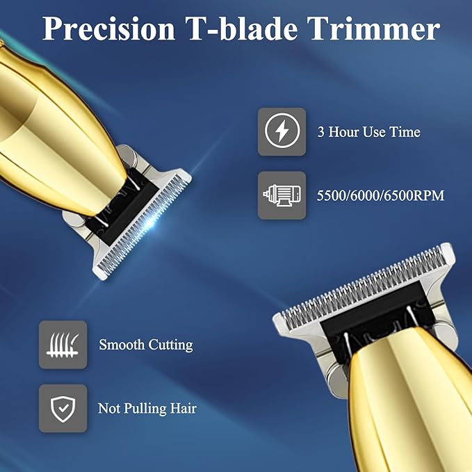 Hair Clippers for Men Professional, Adjustable Speed, 3 in 1 with Bag