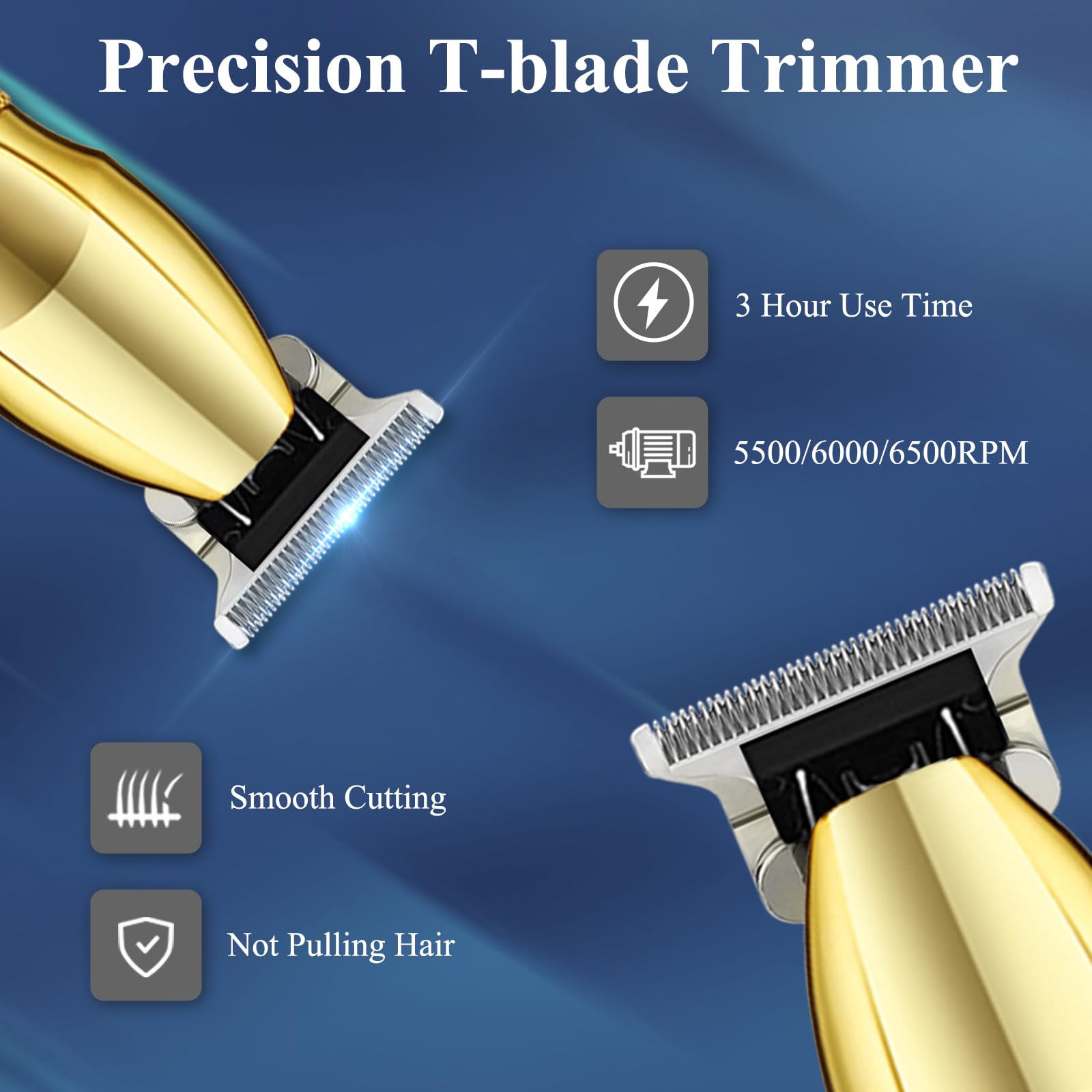 Hair Clippers for Men Professional, Adjustable Speed, 3 in 1 with Bag