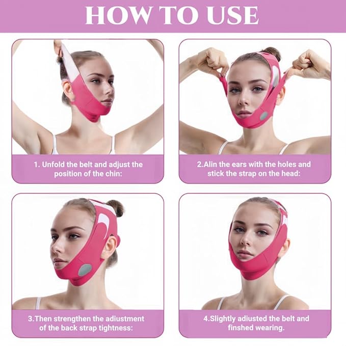 V Shaped Face Mask Chin strap for sleeping