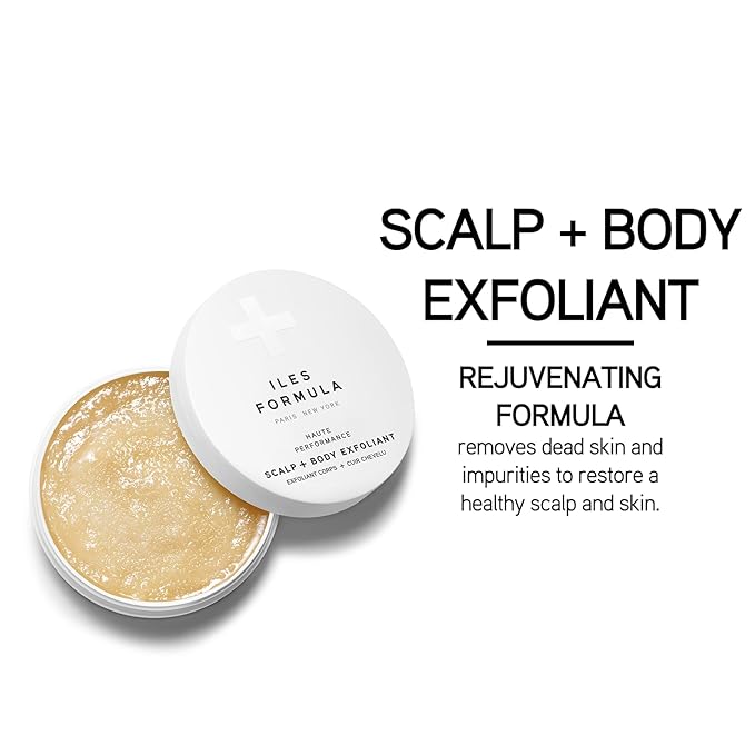 Iles Formula Scalp + Body Exfoliant: Vitamin E & Kiwi, Removes Buildup