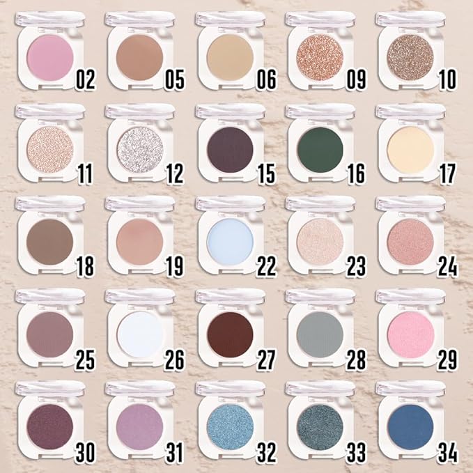 FeiCuiYun Single Matte Eye Shadow Palette Makeup, Nude Brown Matte Eyeshadow for Women, Monochrome Eye Shadow Makeup, Pigmented Waterproof Sombras Para Ojos, Vegan, Talc, Paraben & Cruelty Free, 06