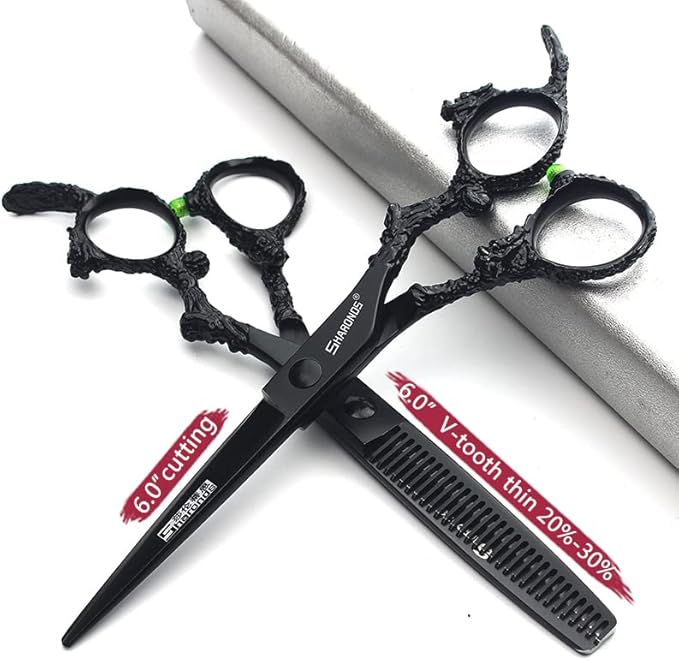 6 inch hair stylist barber scissors 440C hairdressing(6 inch 2PC)