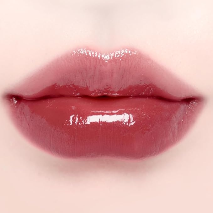 DINTO Blur-Glowy Mini Lip Tint (255 Veni, Vidi, Vici) – Dewy Finish Glowy Korean Lip Tint, Long Lasting All Day Stain, Ash Plum Brown, Vegan & Cruelty-Free, 0.04 fl oz
