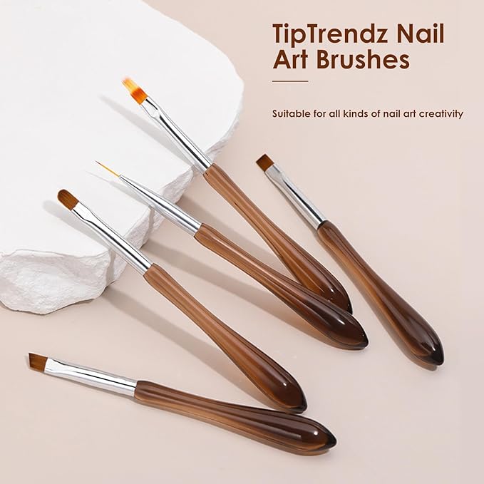 Nail Art Brush Long Line Pen - Precision Tool for Detailed Nail Design, Fine Lines, Water Ripples, and Intricate Patterns, 10