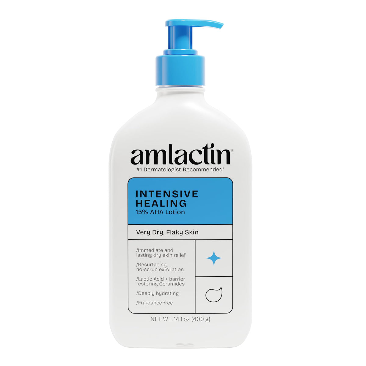 Amlactin Intensive Healing Body Lotion, 15% Lactic Acid, 14.1 oz