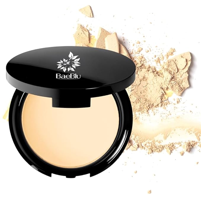 Organic Pressed Setting Powder, Talc-Free, Translucent Matte Finish, Banana