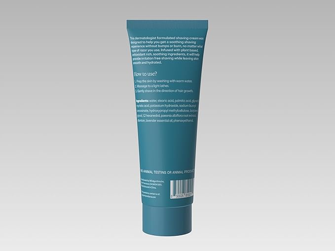 MDacne Shaving Cream for Acne-Prone Skin, Oil-Free, 2 Pack