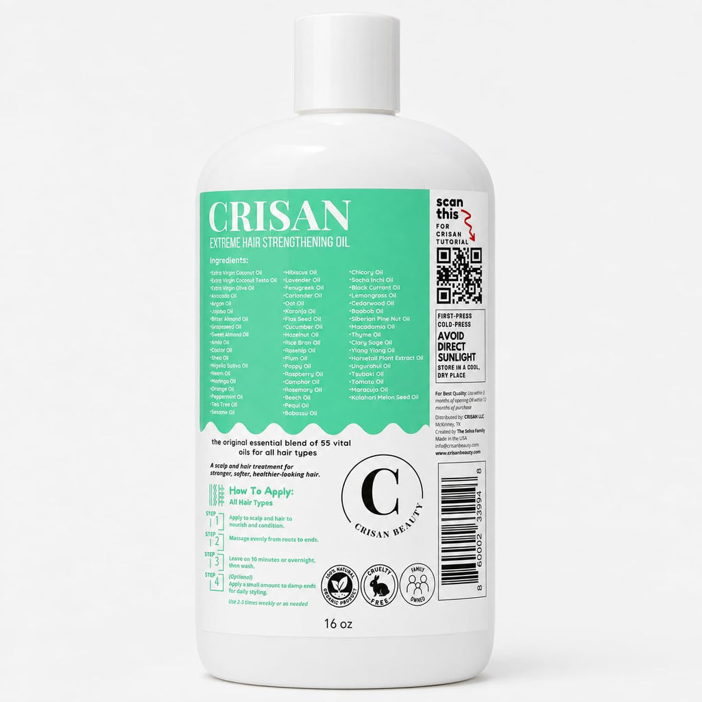CRISAN Extreme Organic Hair Growth Oil Treatment for Strength & Shine 16 oz